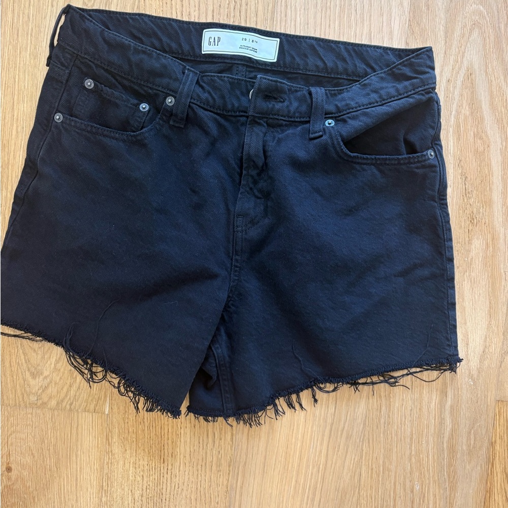 GAP Black high waisted Denim Shorts